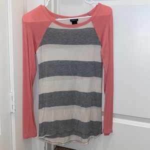 Rue21 Stripped Long Sleeve Top
